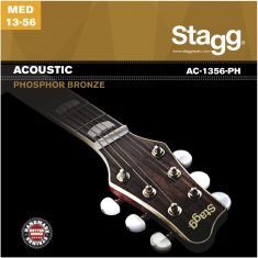 Stagg AC-1356-PH, sada strún pre akustickú gitaru, medium