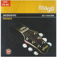 Stagg AC-1048-BR, sada strún pre akustickú gitaru, extra light