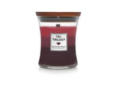 Woodwick WoodWick vonná sviečka s dreveným knôtom Trilogy sviečka stredná Sun Ripened Berries 275 g