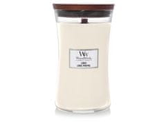 Woodwick Vonná sviečka WoodWick s dreveným knôtom veľká Linen 609 g