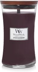 Woodwick Vonná sviečka WoodWick s dreveným knôtom Spiced Blackberry 609 g