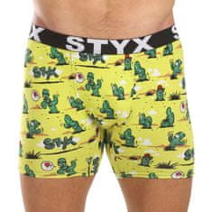 Styx 3PACK pánske boxerky long art športová guma viacfarebné (3UN13198) - veľkosť XL