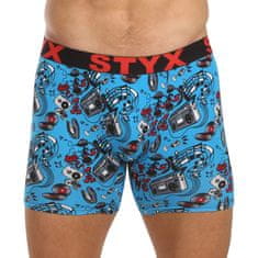 Styx 6PACK pánske boxerky long art športová guma viacfarebné (6UN13198780) - veľkosť M