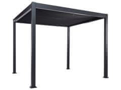 Beliani Záhradná pergola 310x310 cm Čierna FORNOLI