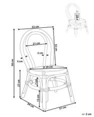 Beliani Detská ratanová stolička prírodná KALIVIA