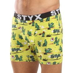 Styx 3PACK pánske boxerky long art športová guma viacfarebné (3UN13198) - veľkosť XL