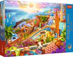 Trefl Puzzle Premium Plus Tea Time: Návšteva Santorini 1000 dielikov