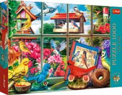 Trefl Puzzle Premium Plus Tea Time: Svet vtákov 1000 dielikov