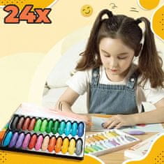 Bellestore Kreatívne voskovky ColorBurst (24 kusov)