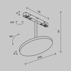 MAYTONI MAYTONI Koľajnicový systém Plato Magnetic track system Exility 15W 120d TR131-4-15W-DS-B