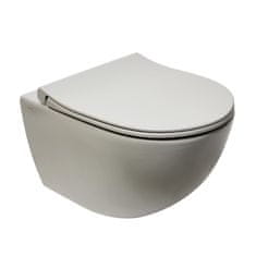 Vitra Sento zá WC sm.flush sivý 54cmvč.sed 7848-076-0101 - Vitra