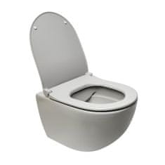 Vitra Sento zá WC sm.flush sivý 54cmvč.sed 7848-076-0101 - Vitra