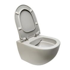 Vitra Sento zá WC sm.flush sivý 54cmvč.sed 7848-076-0101 - Vitra