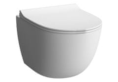 Vitra SENTO závesné WC RIM-EX 54cm, biela mat 7748-001-0075 - Vitra