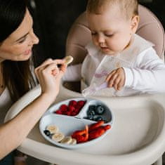 BabyOno Lžičky silikonové - 2ks, 6m+ ružová/fialová