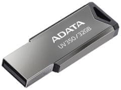 A-Data UV350/32GB/USB 3.1/USB-A/Strieborná