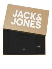 Jack&Jones Pánska sada - čiapka a šál JACDNA 12102728 Black