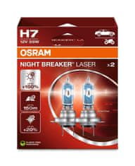 Osram OSRAM H7 12V 55W PX26d NIGHT BREAKER LASER plus 150% viac svetla 2ks 64210NL-2HB