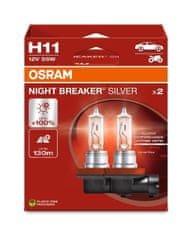 Osram OSRAM H11 12V 55W PGJ19-2 NIGHT BREAKER SILVER plus 100% 2ks 64211NBS-2HB