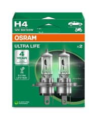 Osram OSRAM H4 12V 60/55W P43t ULTRA LIFE 4 roky záruka 2ks 64193ULT-2HB