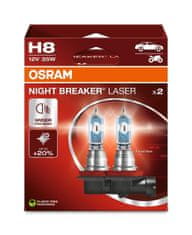 Osram OSRAM H8 12V 35W PGJ19-1 NIGHT BREAKER LASER plus 150% viac svetla 2ks 64212NL-2HB