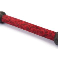 Liebe Seele Liebe Seele Ukiyo-e Luxury Flogger Whip (Red Rosy), sexy kožený bičík s důtky