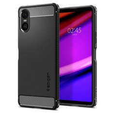 Spigen Rugged Armor, matte black - Sony Xperia 5 VI