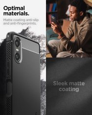 Spigen Rugged Armor, matte black - Sony Xperia 10 VI