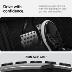 Spigen Tesla Non-Slip Performance Foot Pedals, silver - Tesla Model Y/3