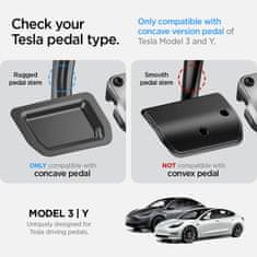 Spigen Tesla Non-Slip Performance Foot Pedals, silver - Tesla Model Y/3