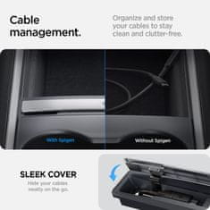 Spigen Tesla Cable Organizer Station, black - Tesla Model Y/3