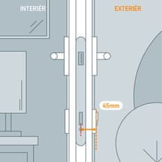 Doorlock extension 45mm