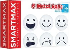 SmartMax Magnetická stavebnica Metal Balls Build 6 dielikov