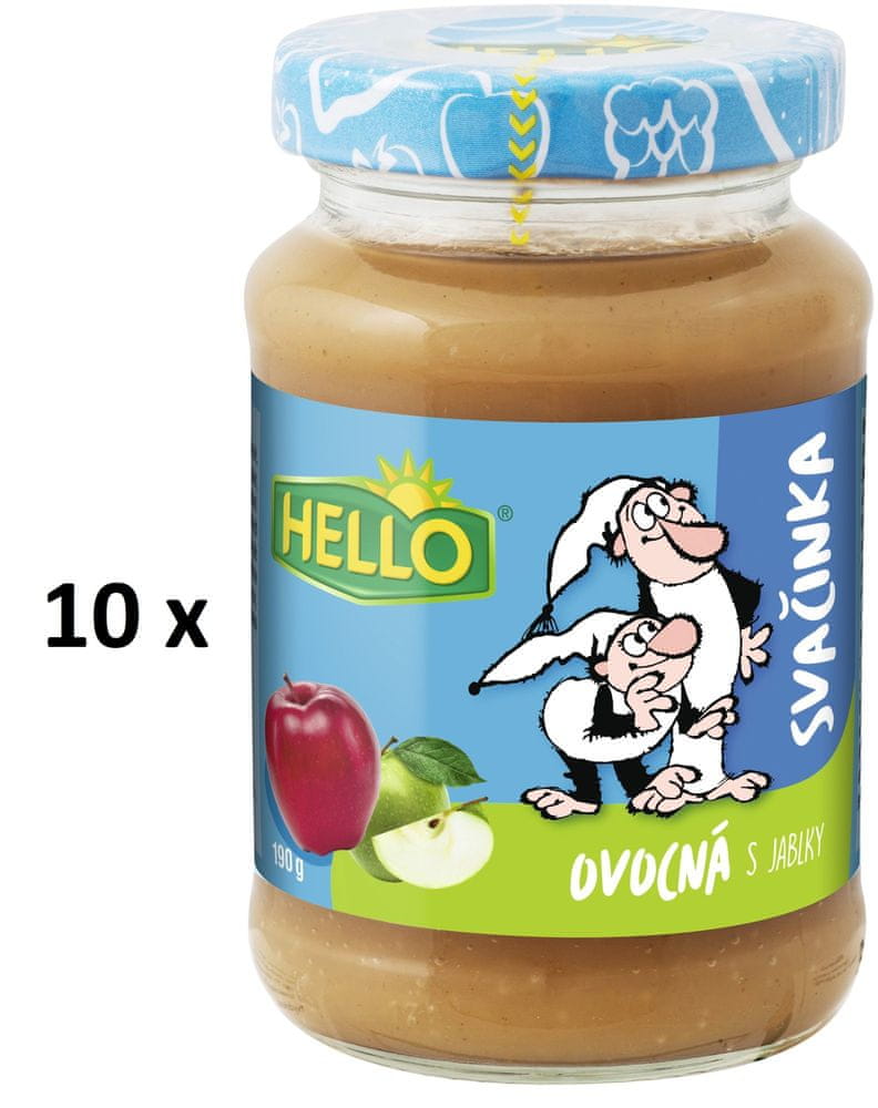 Hello ovocná svačinka s jablky 10 x 190 g