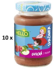 Hello ovocná svačinka s malinami 10 x 190 g