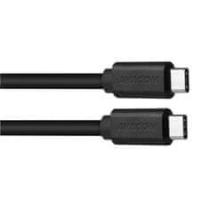 Avacom Dátový nabíjací kábel USB-C - USB-C, 100cm, čierny