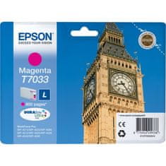 Epson atramentová náplň/ C13T70334010/ WP-4000/ 4500/ 800 strán/ Magenta