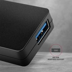 HUE-G1C, 4x USB 3.2 Gen 1 SLIM húb, kábel Type-C 14cm napevno