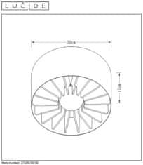 LUCIDE Stropné svietidlo ZIDO, priemer 30cm