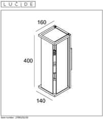LUCIDE CLAIRA vonkajšiu nástenné svietidlo, IP54