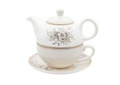 Bella Fiore Kanvica porcelán 450ml + hrnček 350ml RUŽA CB