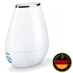 BEURER LB37WH - Zvlhčovač vzduchu, ultrazvuková technológia, tichá prevádzka, 20W, 20m2, 200ml/h, 2,0 l zásobník