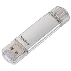 HAMA Flashdisk Flash Pen Laeta, 32 GB, 40 MB/s, strieborný