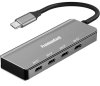 PremiumCord USB hub USB-C na 4x USB 3.2C 5G SuperSpeed, hliníkový