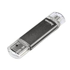 Flashdisk flashPen Laeta Twin 16 GB 10 MB/s, šedá