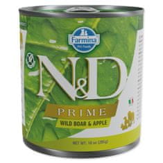 N&D Konzerva Dog Prime Wild Boar & Apple 285g