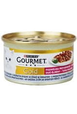 Purina Gourmet Gold cat konz.-morské ryby v omáčke so špenátom 85 g