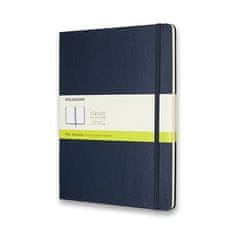 Moleskine Zápisník - tvrdé dosky XL, čistý, modrý