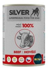 IRONpet Silver Dog Hovädzie 100% mäsa, konzerva 400 g