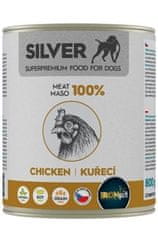 IRONpet Silver Dog Kuracie 100% mäsa, konzerva 800 g